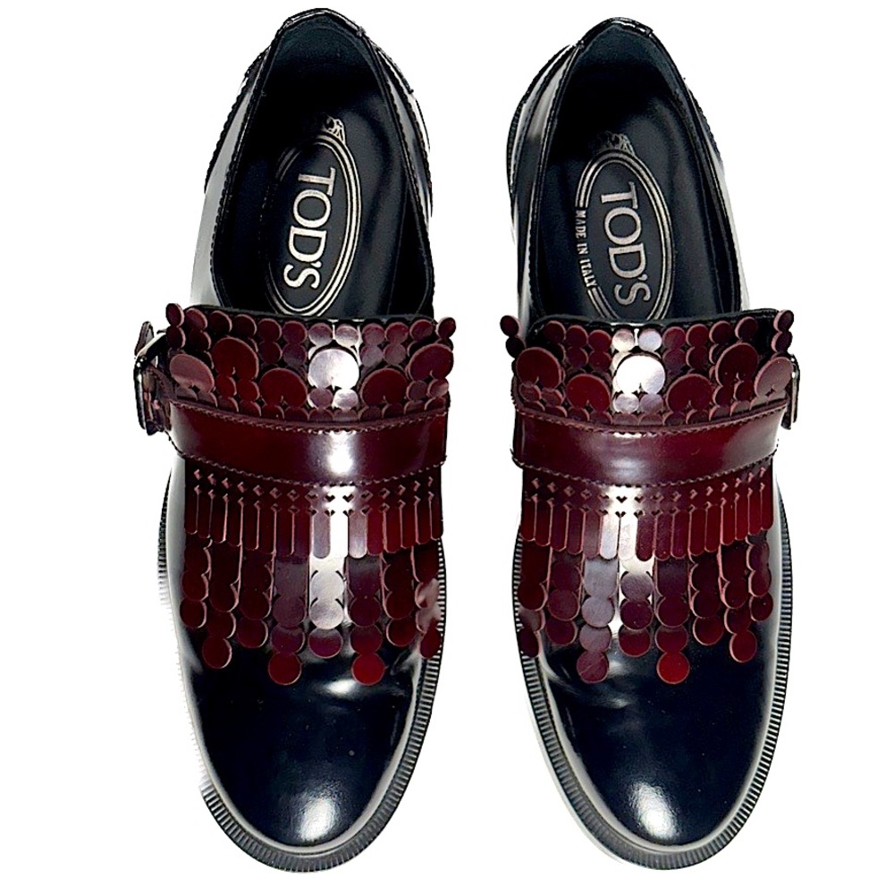 Tods chunky buckle ‘Kiltie’ brogues 36.5 made in Italy